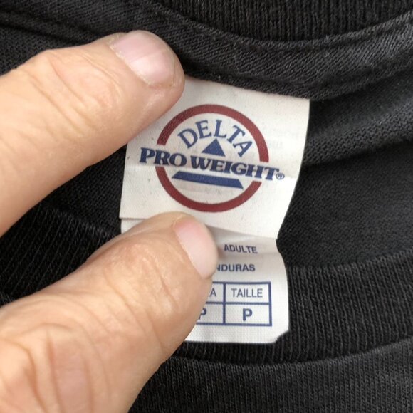 Delta Pro Weight Women Cummins T-Shirt Small Short Sleeve Black Graphic Tee Casu - Picture 3 of 10